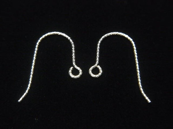 Silver925 Earwire 20 x 12 mm Sparkle 1 pair $2.39!