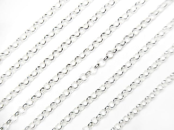 Silver925 Roro chain 2.0 mm sterling silver Finish 10 cm $0.99!