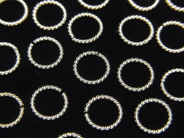 Silver925 Rope Ring (Opening and Closing Type) Pure Silver Finish 4,6,8,10,12mm 30pcs $2.99