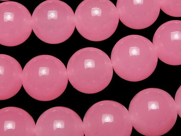 1strand $6.79! Pink Jade Round 12mm 1strand beads (aprx.15inch / 38cm)