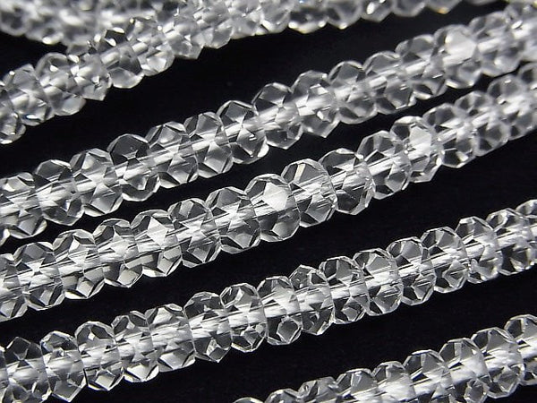 [Video] Crystal AAA Faceted Button Roundel 5 x 5 x 3 mm 1strand beads (aprx.15 inch / 37 cm)