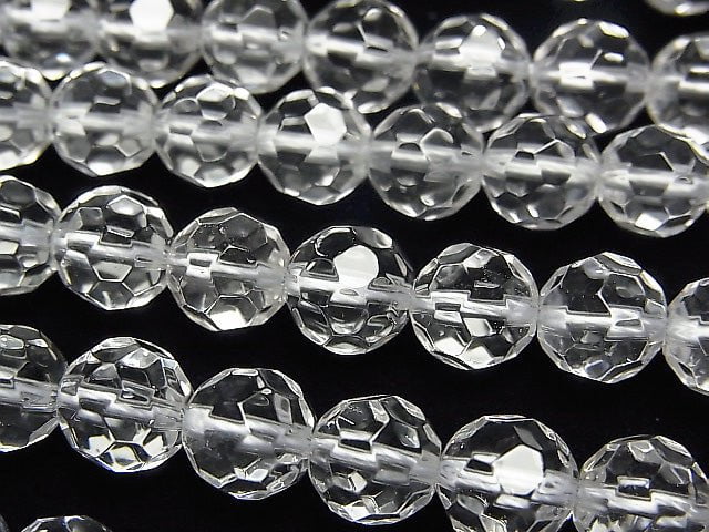 [Video] Crystal AAA 32Faceted Round 8mm half or 1strand beads (aprx.15inch / 36cm)
