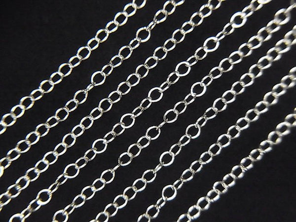 Silver925 Length Cable Chain 2.0 mm Rhodium Plated 10 cm $0.89!