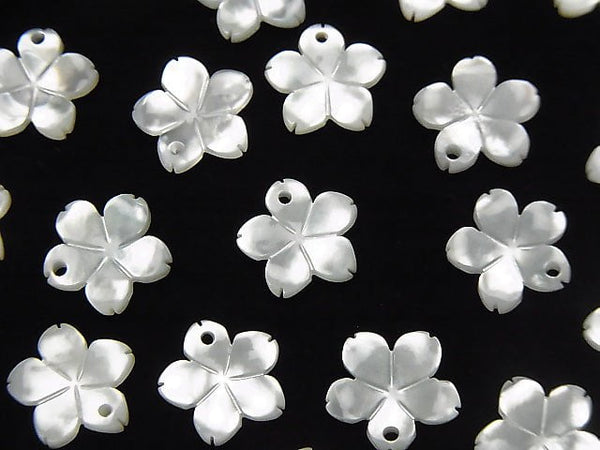 [Video] High quality White Shell AAA Flower [6 mm] [8 mm] [10 mm] [12 mm] [14 mm] 3 pcs!