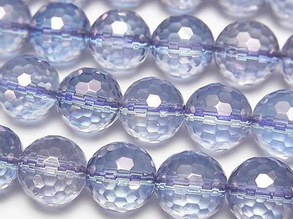 [Video] Cosmo Aura Crystal Quartz  128Faceted Round 12mm 1/4 or 1strand beads (aprx.15inch/38cm)
