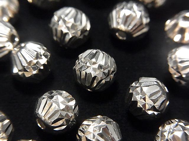 Silver925  Roundel  [6mm][8mm] Rhodium Plated  4pcs $4.79