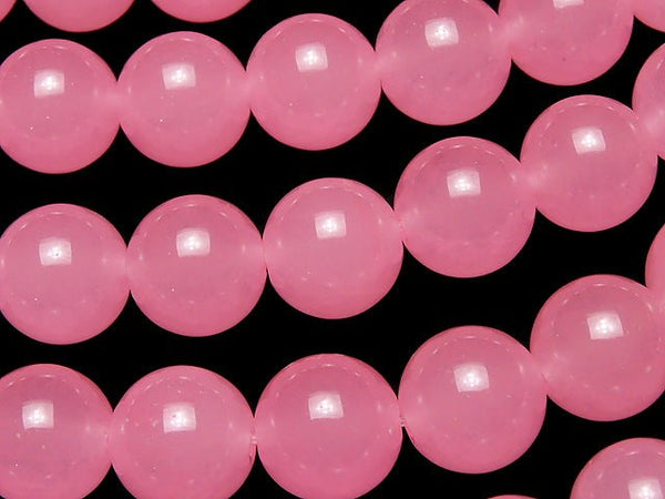1strand $5.79! Pink Jade Round 10mm 1strand beads (aprx.15inch / 36cm)