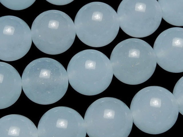 Light Blue Jade Round 12mm 1strand beads (aprx.15inch / 38cm)