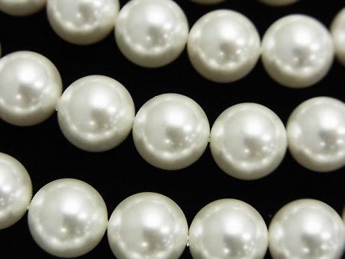 [Video] 1strand $5.79! Shell Pearl White Round 10mm 1strand beads (aprx.15inch / 38cm)