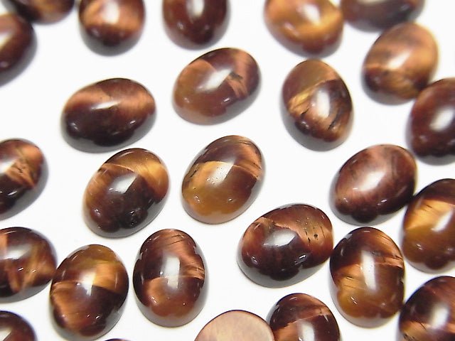 Red Tiger's Eye AA ++ Oval Cabochon 8x6mm 4pcs $2.79!