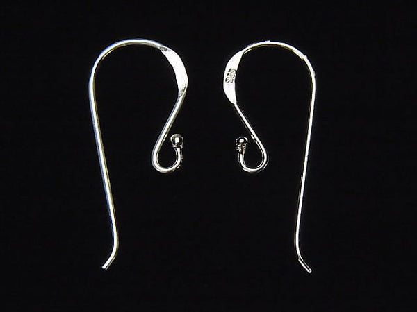 Silver925 Earwire 25x10mm No coating 2pairs (4pcs)