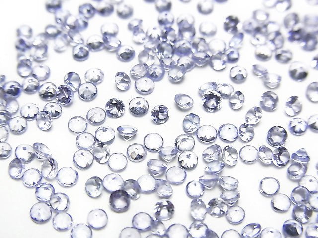 [Video] High Quality Tanzanite AAA Undrilled Round Faceted 2x2x1mm 25pcs $6.79!