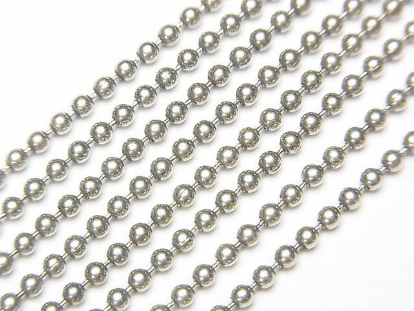 Silver925 Ball chain 2 mm Oxidized Finish 1 pc $9.19