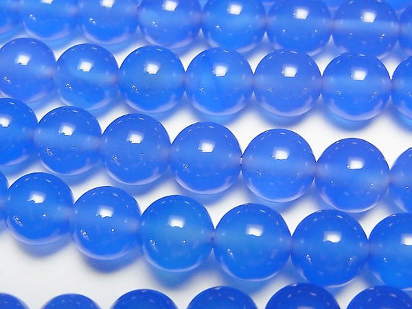 [Video] Blue Agate AAA Round 8mm 1strand beads (aprx.15inch / 36cm)
