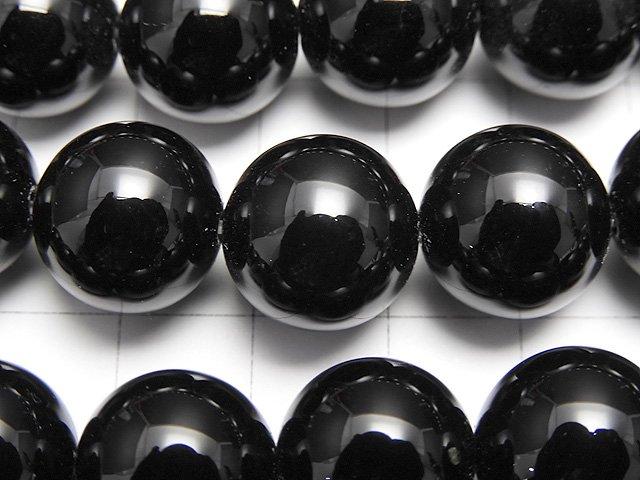 [Video] Onyx Round 14mm 1strand beads (aprx.14inch / 35cm)