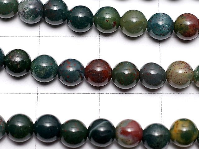 Bloodstone  Round 4mm 1strand beads (aprx.15inch/38cm)