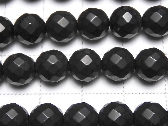 1strand $9.79! Frost Onyx 64 Faceted Round 10 mm 1strand beads (aprx.15 inch / 38 cm)