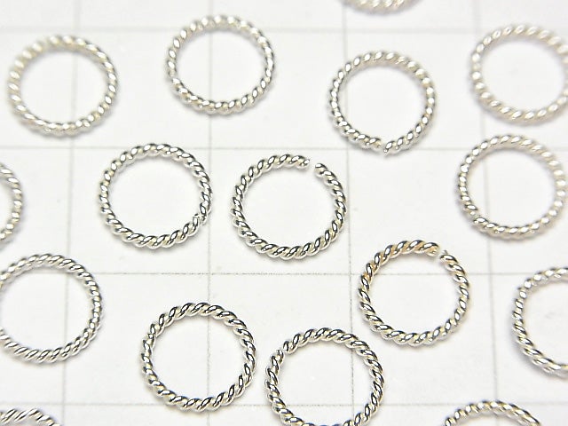 Silver925 Rope Ring (Opening and Closing Type) Pure Silver Finish 4,6,8,10,12mm 30pcs $2.99