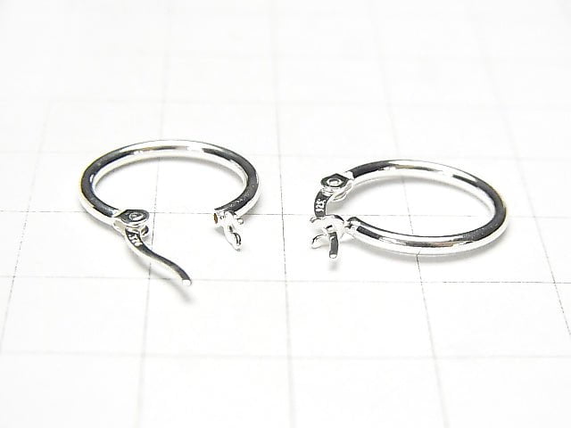 New size! Silver925 Hoop Earrings [10mm] [15mm] [20mm] [25mm] 1pair
