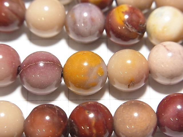 1strand $9.79! Mookaite Round 10 mm [2 mm hole] 1 strand beads (aprx.14 inch / 35 cm)