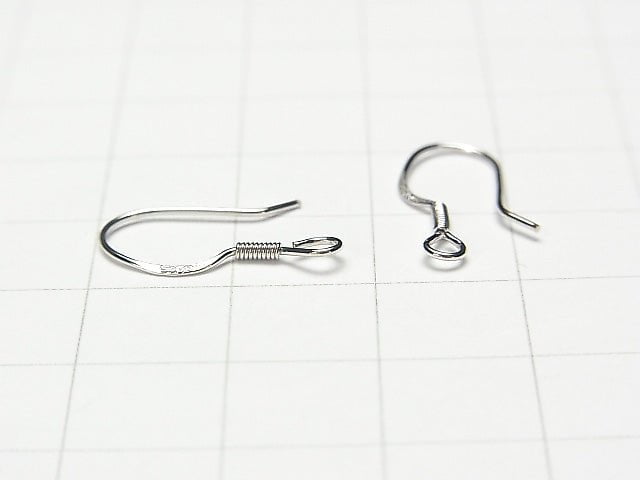 Silver925 Earwire [S] [M] [L] Rhodium Plated 2pairs (4 pieces) $1.99-!