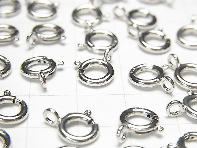 Silver925  Spring Ring [5mm][6mm][7mm][8mm] Rhodium Plated  2pcs