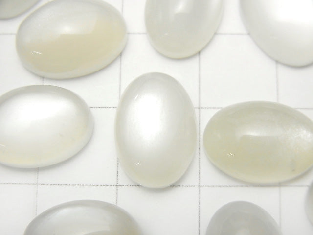 [Video]White Moonstone AAA Oval Cabochon 14 x 10 mm 3 pcs $9.79!