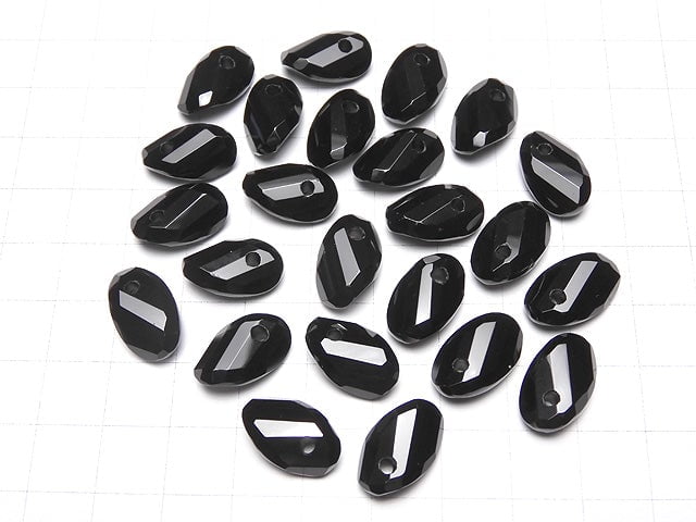 Onyx AAA Twist xMultiple Facets Faceted Oval  [16x10][19x12] 5pcs $8.79
