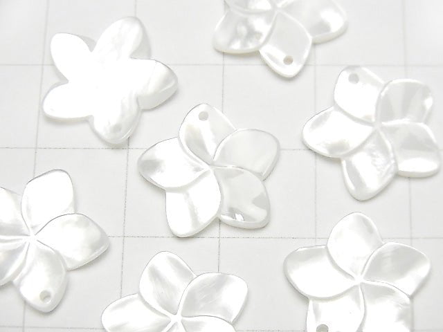[Video] High quality White Shell AAA Flower 15mm 2pcs $3.19!