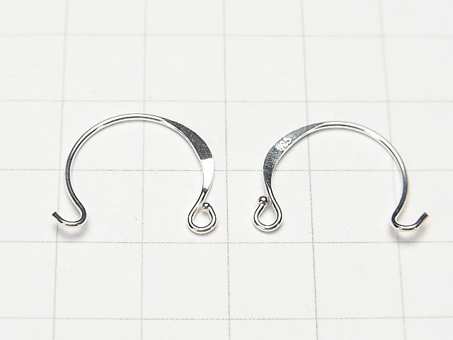 Silver925 Earwire 15 mm No coating 2 pairs (4 pieces) $3.79