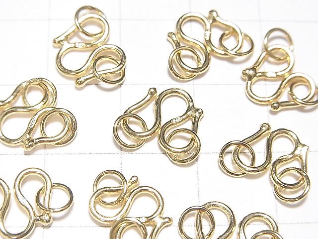 W Hook 8mm, 9mm, 10mm 18KGP 2pcs with Silver925 Jump Ring $2.79