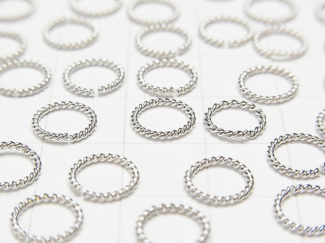 Silver925 Rope Ring (Open / Close Type) Rhodium Plated 4,6,8,10,12mm 30pcs $3.39