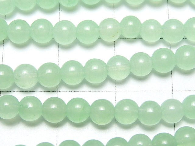 Pastel Green Jade Round 4mm 1strand beads (aprx.15inch / 38cm)