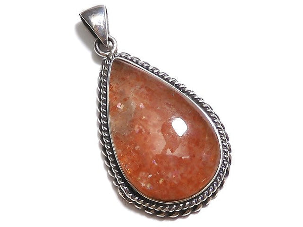 [Video][One of a kind] Sunstone AAA Pendant  Silver925  NO.321