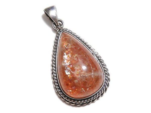 [Video][One of a kind] Sunstone AAA Pendant  Silver925  NO.322