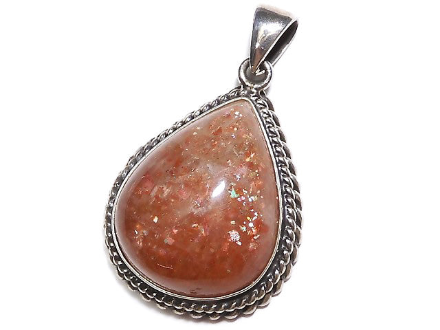 [Video] [One of a kind] Sunstone AAA Pendant Silver925 NO.331