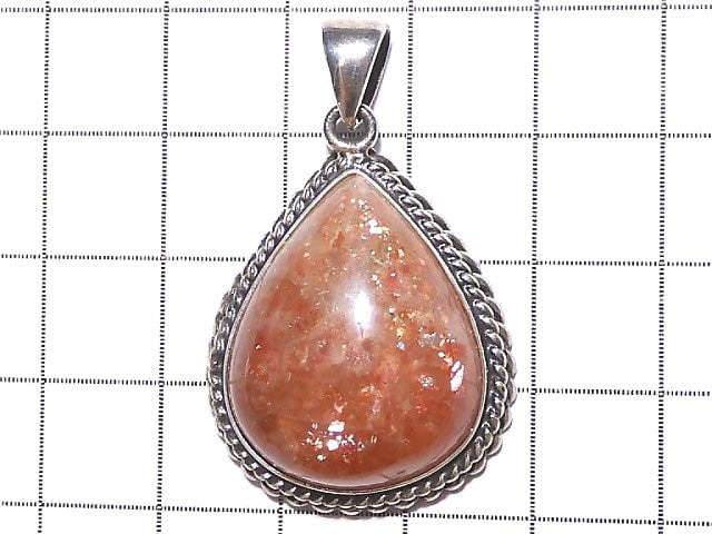 [Video] [One of a kind] Sunstone AAA Pendant Silver925 NO.331