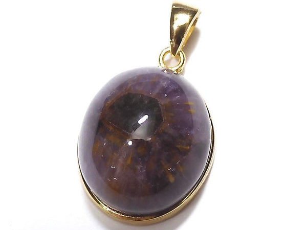 [Video] [One of a kind] Red Amethyst (Party Color Amethyst) AAA Pendant 18KGP NO.33