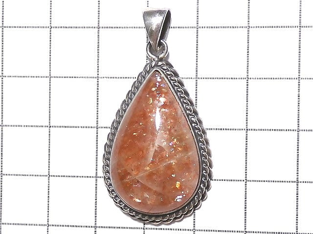[Video] [One of a kind] Sunstone AAA Pendant Silver925 NO.332