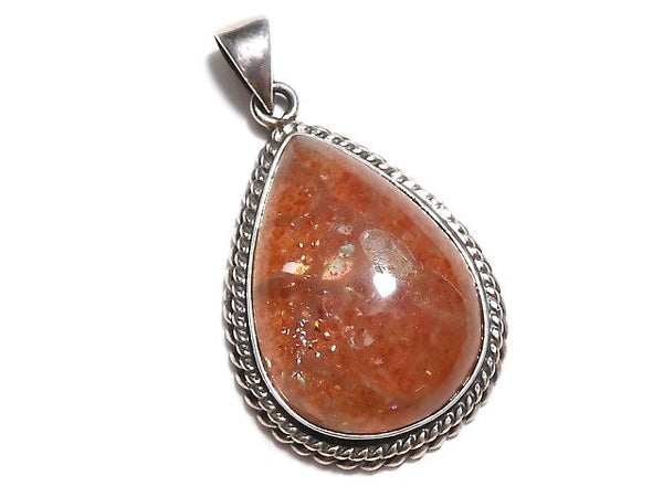 [Video] [One of a kind] Sunstone AAA Pendant Silver925 NO.334