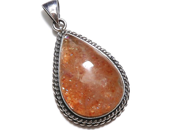 [Video] [One of a kind] Sunstone AAA Pendant Silver925 NO.350