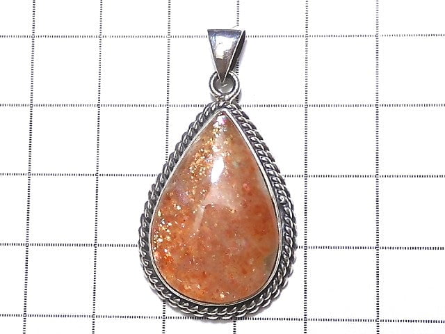 [Video] [One of a kind] Sunstone AAA Pendant Silver925 NO.350
