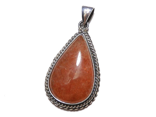 [Video] [One of a kind] Sunstone AAA Pendant Silver925 NO.354