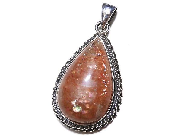 [Video] [One of a kind] Sunstone AAA Pendant Silver925 NO.356