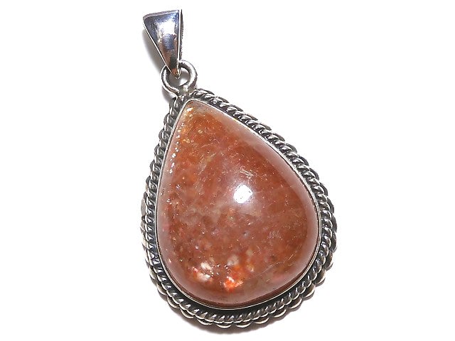 [Video] [One of a kind] Sunstone AAA Pendant Silver925 NO.359