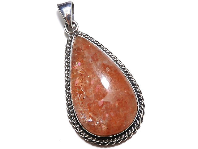 [Video] [One of a kind] Sunstone AAA Pendant Silver925 NO.360