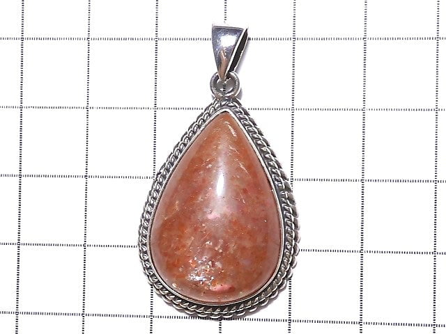[Video] [One of a kind] Sunstone AAA Pendant Silver925 NO.362
