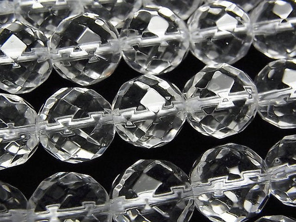 [Video] Crystal AAA 64Faceted Round 12mm 1/4 or 1strand beads (aprx.15inch / 36cm)