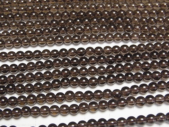 [Video]Smoky Quartz AAA Round 4mm 1strand beads (aprx.15inch/38cm)