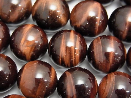 Red Tiger's Eye AAA Round 16mm 1/4 or 1strand beads (aprx.15inch/37cm)